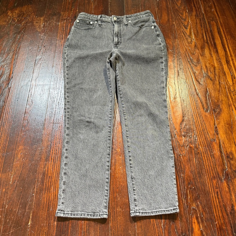 Madewell Jeans Womens 29 Gray Lunar Wash The Curvy Perfect Vintage High Rise